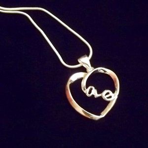SIlver "Love" Necklace